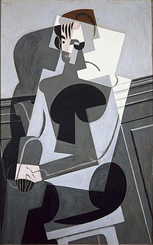 Juan Gris, October 1916, Portrait of Josette Gris, 116 x 73 cm, Museo Reina Sofia Portrait of Josette 1916 Juan Gris.jpg