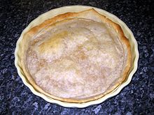 A shortcrust pastry pie crust