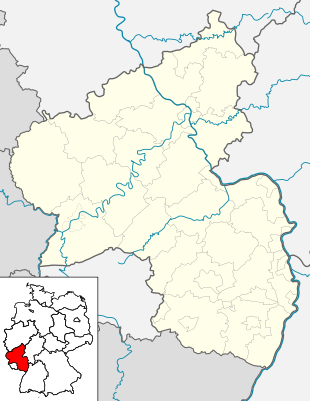 Location map Germany Rhineland-Palatinate