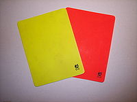 Żółta i czerwona kartka