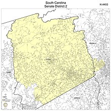 South Carolina State Senate District 2, consisting of Pickens County.