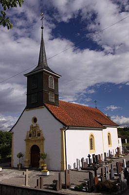 Sainte-Trinité Church in Les Montets