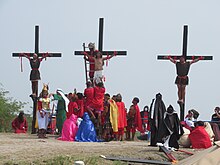 Three people crucified in San Pedro Cutud on Good Friday 2023