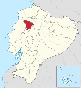 Kaart van Santo Domingo de los Tsáchilas