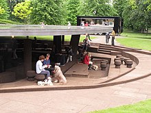 Serpentine Gallery Pavilion with Ai Weiwei, London, United Kingdom Serpentine Gallery Pavilion 2012 and snack van - geograph.org.uk - 2974150.jpg