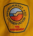 Authorised CALM Officer under Bush Fire Act shoulder patch for Western Australia Department of Environment and Conservation staff fire shirt, 2013.