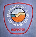 Inspector shoulder patch for Western Australia Department of Environment and Conservation staff work shirt, 2009.