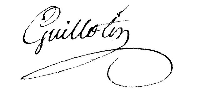 signature de Joseph-Ignace Guillotin