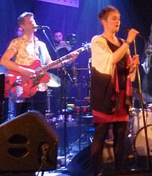 Sondre Meisfjord and Live Maria Roggen in Bergen, Norway, with Come Shine and TJO at Nattjazz 2016.jpg