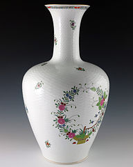 Hand painted ginger jar style Chinese vase. Given by Dr. Gyula Szeker Deputy Chairman, Council of Ministers, Hungarian People’s Republic, to Pres. Gerald R. Ford on May 6, 1976