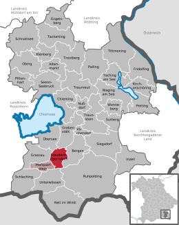 Staudach-Egerndach - Localizazion