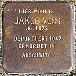 Stolpersteine Würselen Wilhelmstraße 5 Jakob Voss