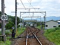 隅田駅構内の直接吊架式架線とスプリングポイント