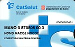 Miniatura per Targeta sanitària individual (Catalunya)