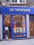 Tintin-butikk i London.