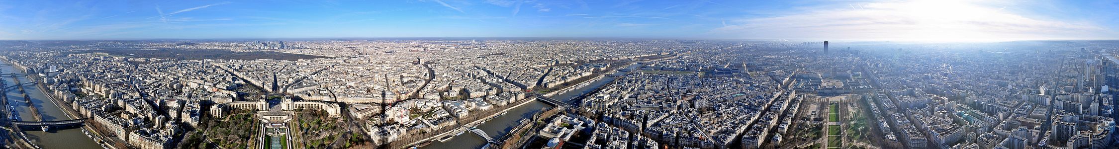 Panorama Paris dari Tour Eiffel