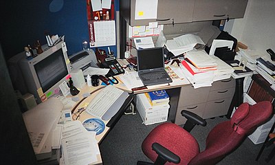 A typical busy North American office