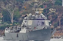 USS Kidd (DDG 100) near Naval Base San Diego with front ODIN system USS Kidd (DDG-100) San Diego.jpg