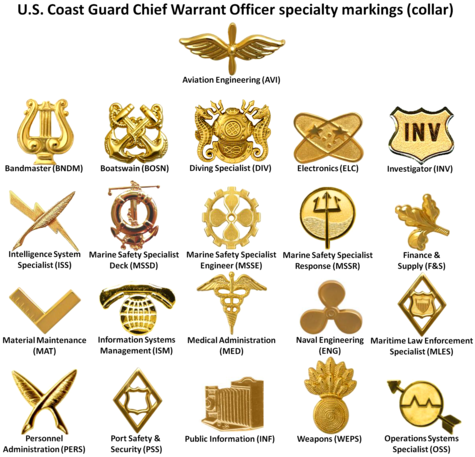 Уорент-офицер береговой охраны США Specialty Markings-Collar.png