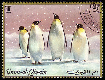 English: Postage stamp of Umm-al-Qiwain (UAE),...