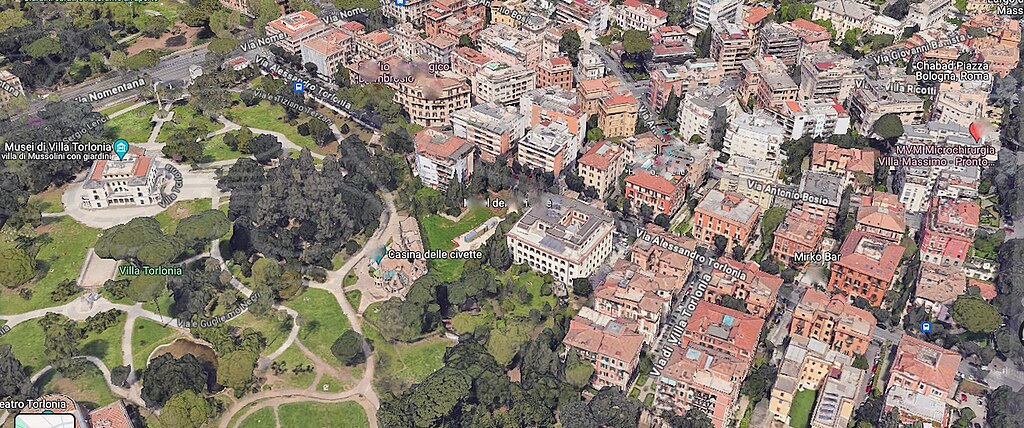 Panorama di Via Alessandro Torlonia, Roma