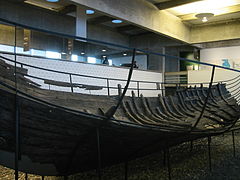 Navío vikingo expuesto en el Museo de Roskilde