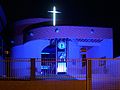 Nocturn view of the Church of Saint Theresa.