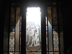 Vitral de la sala de confianza.