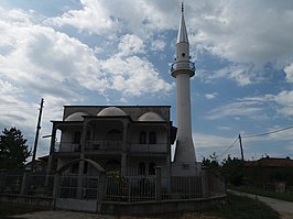 De moskee in het dorp Vojvodovo