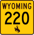 Wyoming Highway 220 signo