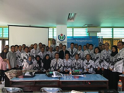 Group photo after the Wikipedia workshop, October 12, 2019