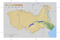 Zambezi River with topography