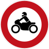 Zeichen 255, Verbot für Krafträder
