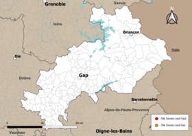 Carte des communes avec sites Seveso