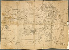 Carte détaillée de Jérusalem datant du quinzième siècle