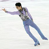 Hanyu performing his short program to "Let's Go Crazy" at the 2016 Grand Prix Final in Marseille