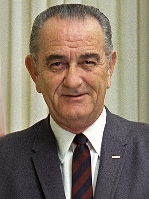 Portrait of President Lyndon B. Johnson Deutsc...