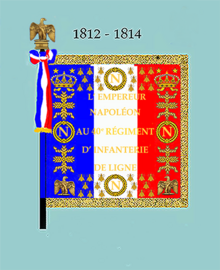 Drapeau modèle de 1812 à 1814 (avers)