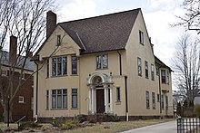 The home that David Stine designed for himself and his wife Adelaide, seen here in 2019