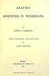 Обкладинка першого видання «Аліси в Країні чудес»
