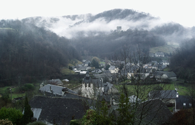 Les Angles sous la brume.