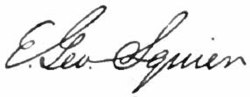 Ephraim Squiers signatur