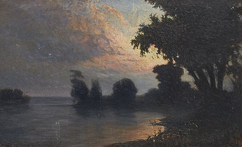 "Landskap", 1898, 100 x 160 cm.