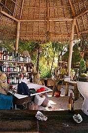 A bar in Zanzibar, Tanzania