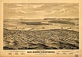 San Diego, California, 1876, with list of landmarks; drawn by E.S. Glover, published by Schneider and & Kueppers, A.L. Bancroft & Co. Lithographers San Francisco