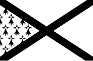 Vlag van de Societé Vexillologique Breton.