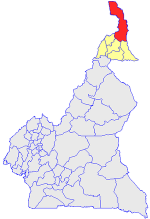 Department location in Cameroon