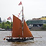 Fiskebåten Catarina från 1889 i Hamburg