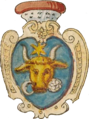 Coat of arms from the German armorial. Around 1586