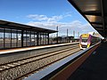 Southern Cross bound VLocity train arriving into Platform 1, December 2019